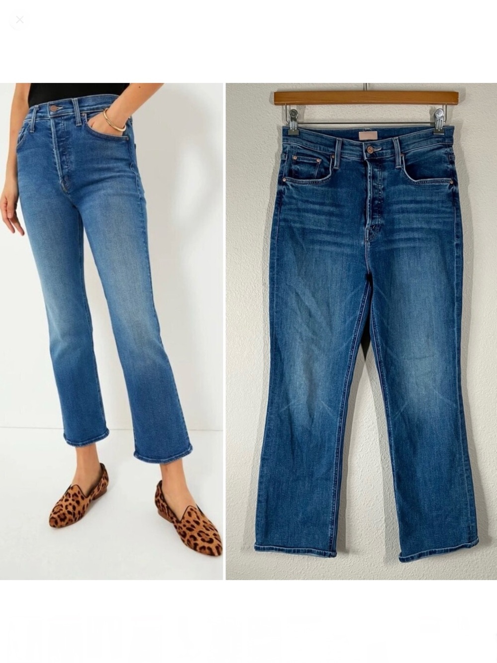 MOTHER The Tripper Ankle Jeans Healing Jar Wash Size 28 Premium Denim Festival